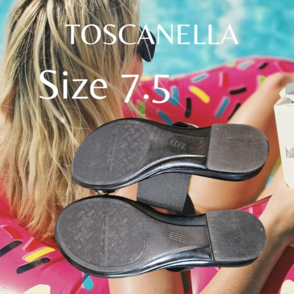 Toscanella Jaded Black/Sliver Sandals 100% Handmade in Italy Size 7.5 (4467) - Picture 5 of 5